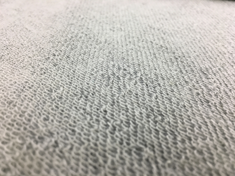 Japanese Cotton French Terry in Heather Grey4