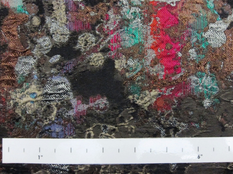 Fused Silk Blend Metallic Cloqué1