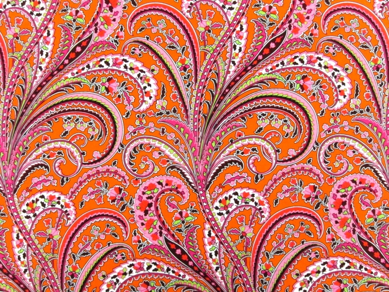 Printed Silk Crepe de Chine0