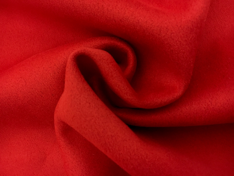 Stretch Suede with Scuba Backing in Red2