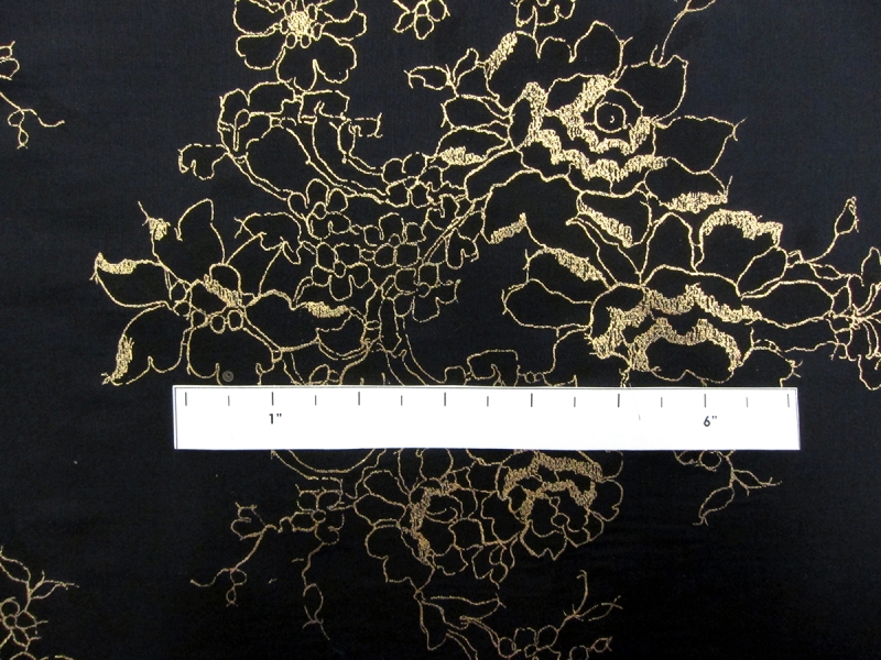 Metallic Hand Painted Silk Organza2