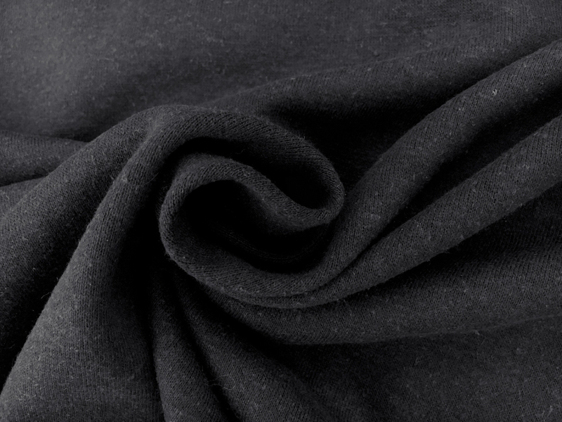 Eco Friendly Hemp and Recycled Poly Sweatshirt Fleece in Midnight1