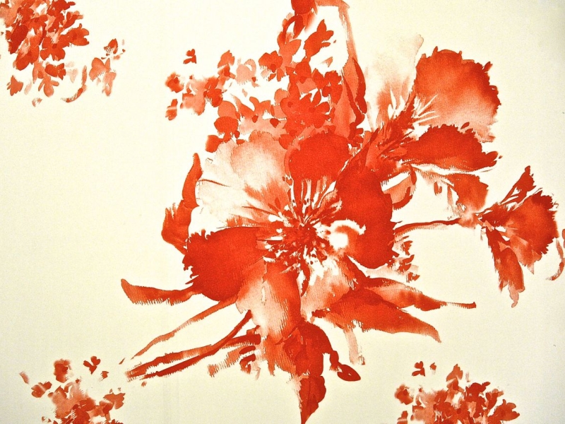 Printed Double Face Silk Satin Panel0