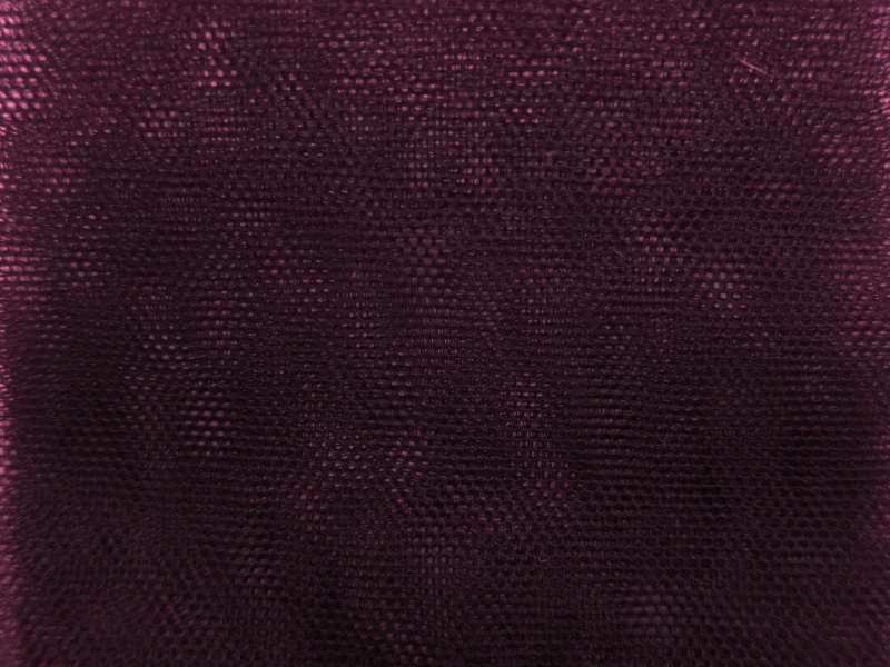 Italian Nylon Tulle in Prugna0