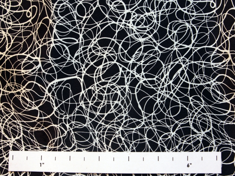 Printed Silk Charmeuse0