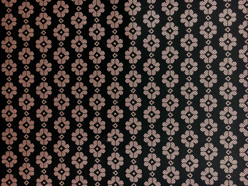 Nylon and Polyester Blend Floral Jacquard2