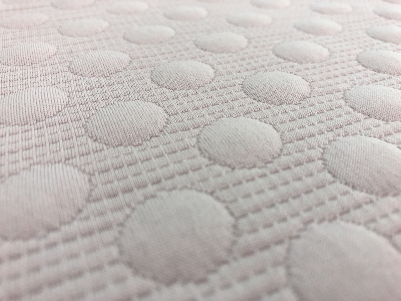 Poly Blend Novelty Dots Knit in Pebble2