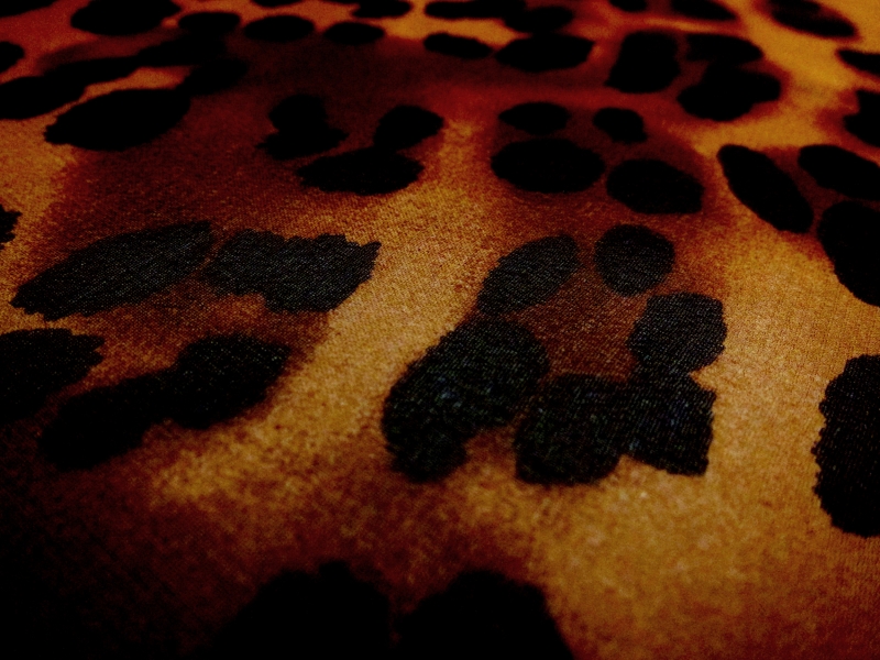 Silk Chiffon in Leopard Print2