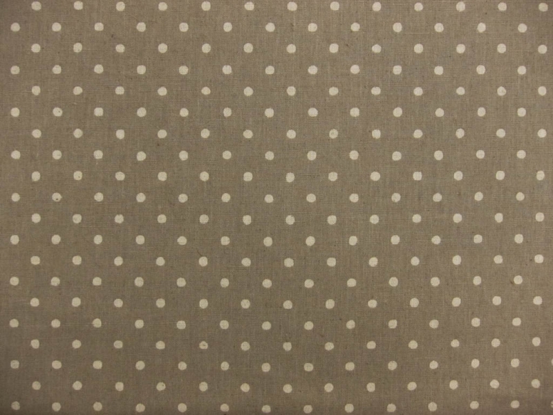 Japanese Cotton Linen Polka Dot Print0
