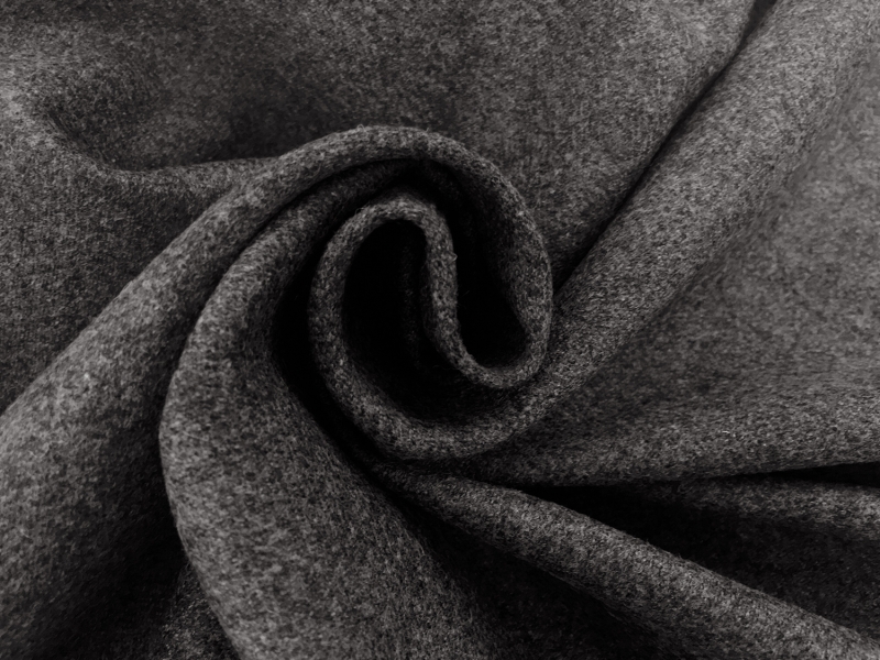 Italian Virgin Wool and Cashmere Flannel in Grey1