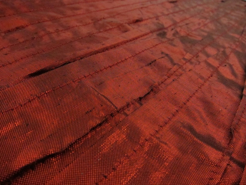 Metallic Tucked Silk Shantung2