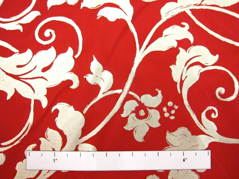 Metallic Printed Light Weight Silk Blend Zibeline1