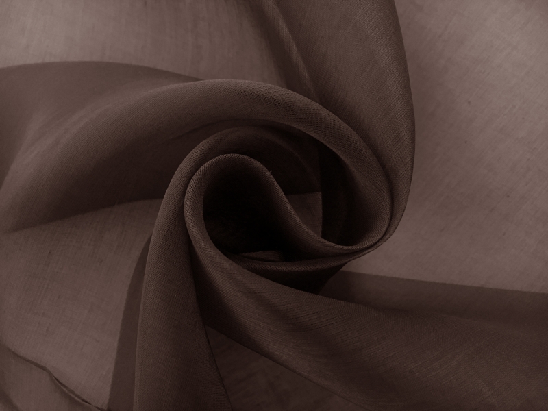 Swiss Cotton Organdy in Brown0