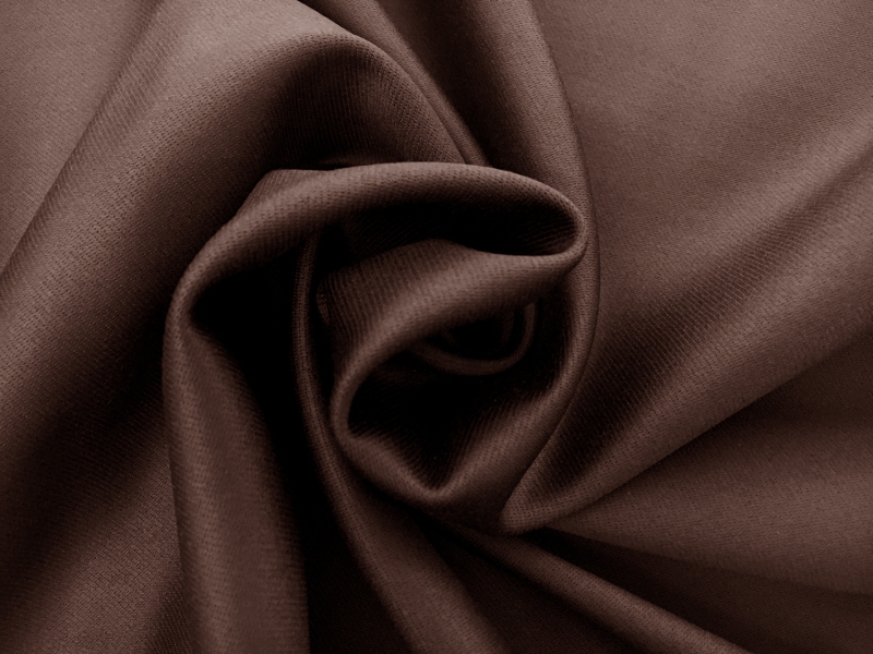Italian Wool Satin Faille in Brown Taupe1