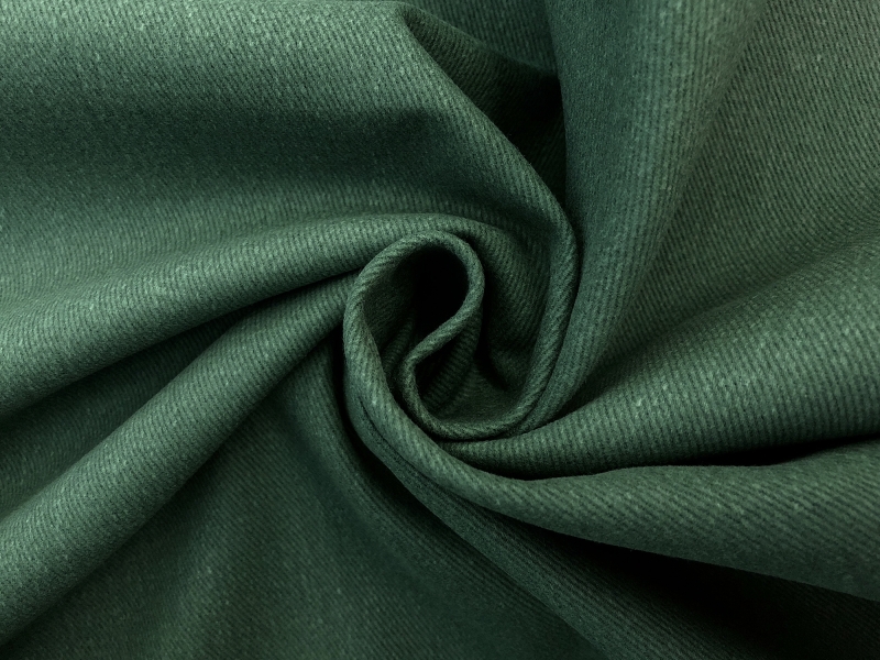 12oz Brushed Cotton Denim in Forest1