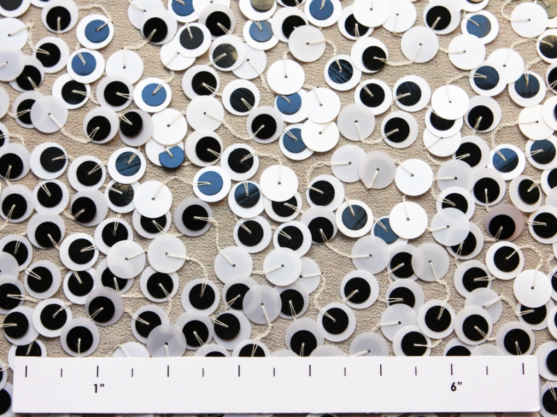 Sequins on Silk Chiffon1