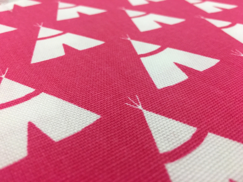 Cotton Canvas With Teepee Print2