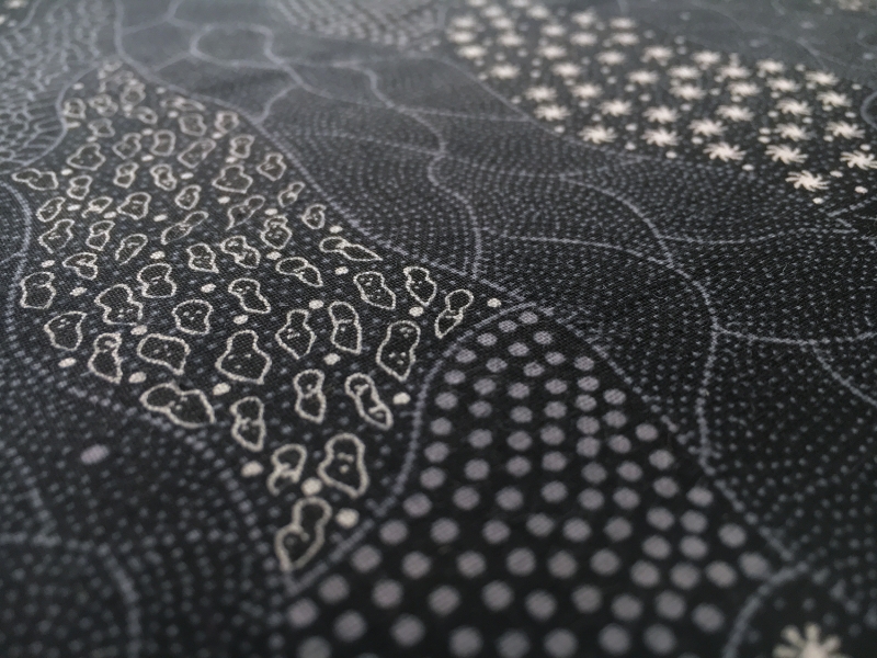 Australian Cotton Print With Aboriginal Motif2