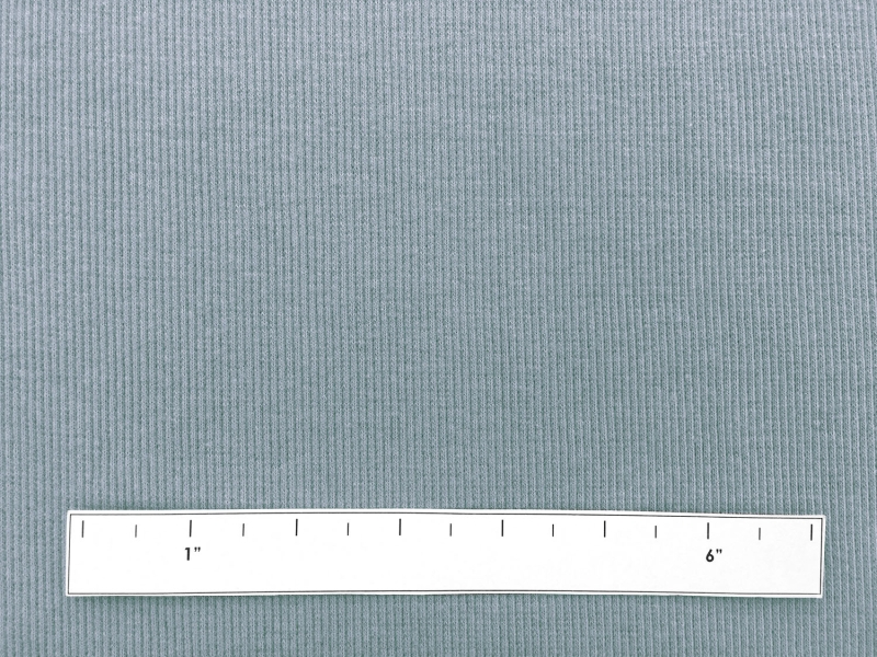 Japanese Cotton Rib Knit in Powder Blue1