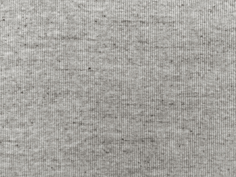 Japanese Cotton Rib Knit in Heather Grey0