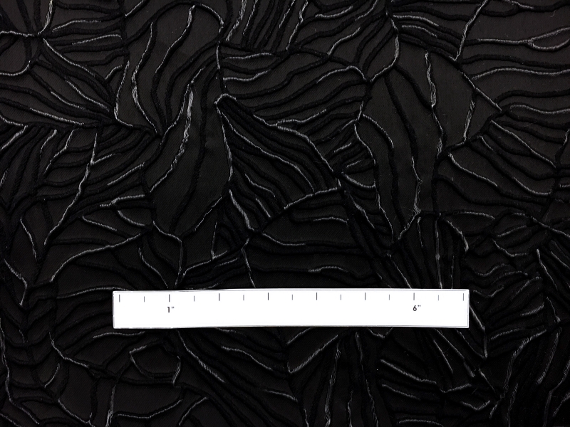 Wool and Polyester Blend Organza Cloqué2