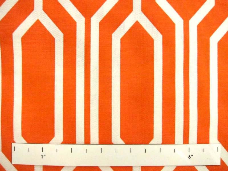 Cotton Canvas Geometric Repeat Print1