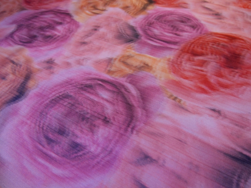 Warp Printed Iridescent Floral Taffeta2