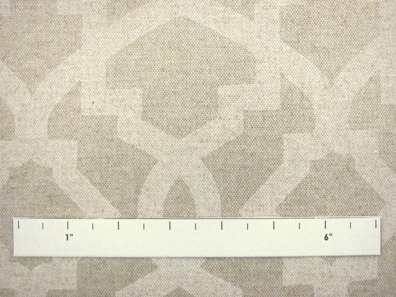 Grey Imperial Trellis Cotton Canvas Print1