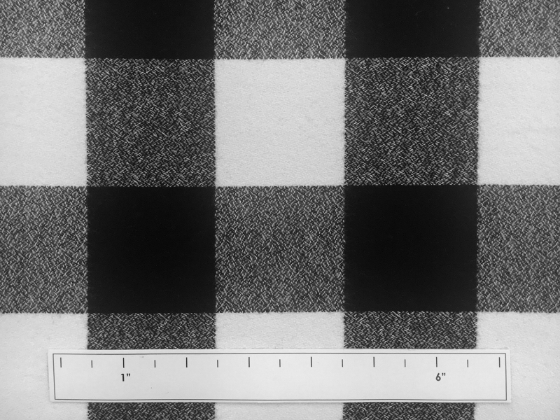 Cotton Mammoth Flannel Check Black and White3