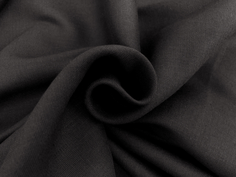 Linen Cotton Lycra Blend in Black1
