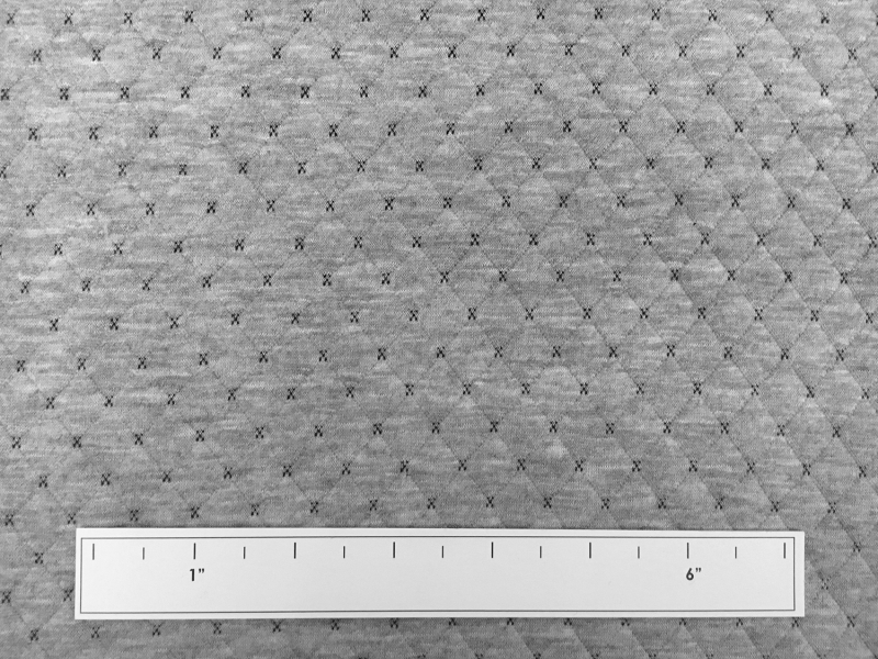 Quilted Novelty Knit in Grey2