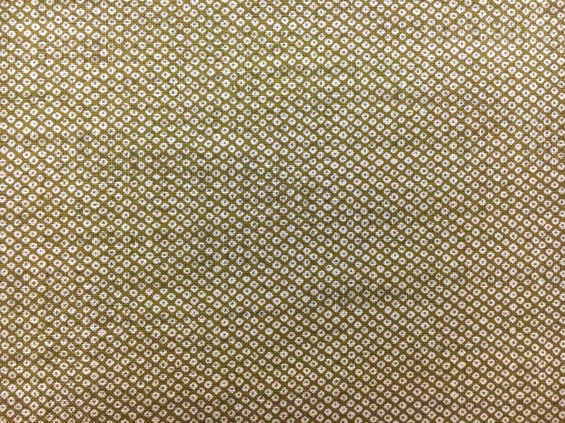 Japanese Textured Cotton Print in Olive0