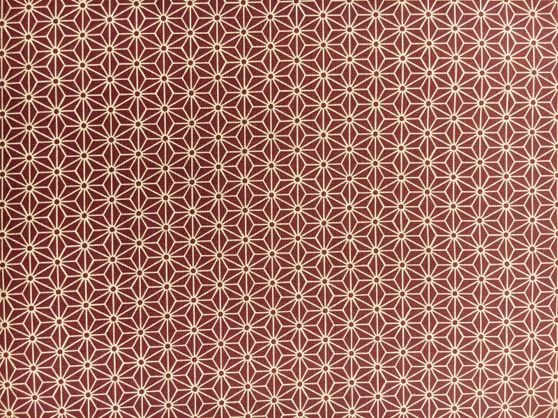 Japanese Printed Midweight Cotton with Geometric Tessellations 0