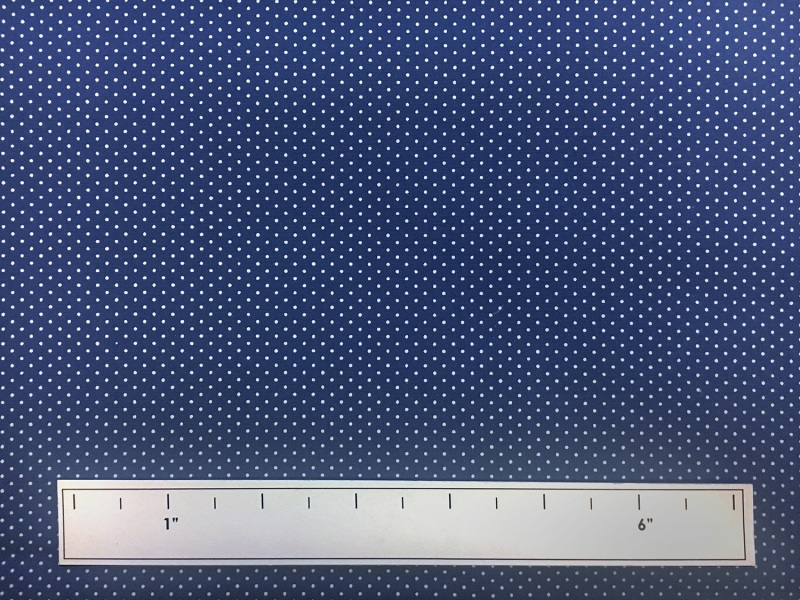 Cotton Broadcloth Petite Dot Print in Denim 3