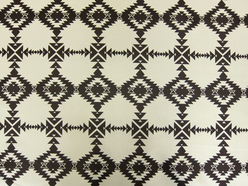 Printed Silk Blend Warp Zibeline0