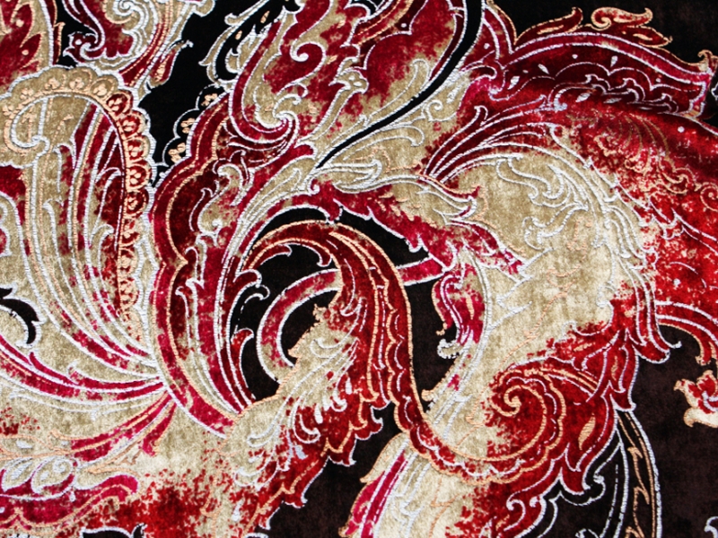 Printed Silk Panné Velvet1