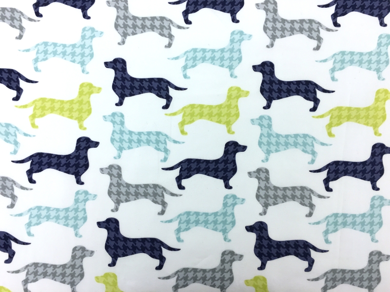 Cotton Broadcloth Dachshunds Print 0