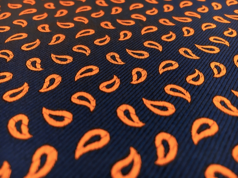 Silk Jacquard with Small Teardrop Shapes0